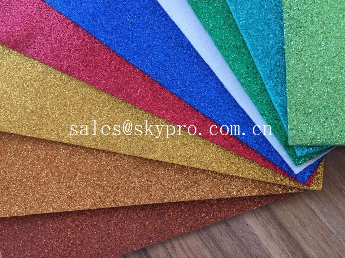 Color Glitter Adhesive EVA Glitter Foam Sheet for Screen Printing Ethylene Vinyl Acetate Sheet 0