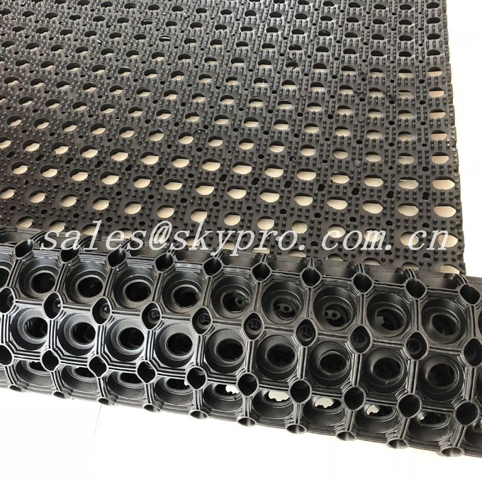 Oil Proof Kitchen Holes Nitrile Rubber Mats Heavy Duty With Hollow 1