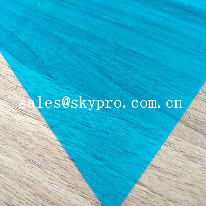 High Density PVC Plastic Sheet Transparent Blue Soft Super Thin Flexible 2
