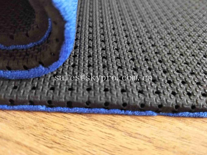 Blue Breathable Perforated Fade Resistant Sharkskin Nylon Fabric SBR Neoprene Fabrics 0