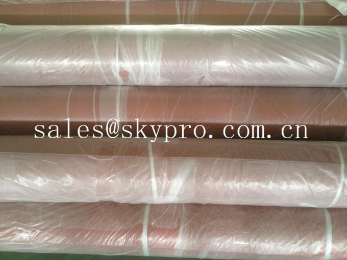 Custom Width self-adhesive / PSA backing rubber sheet roll , easy released glue 0