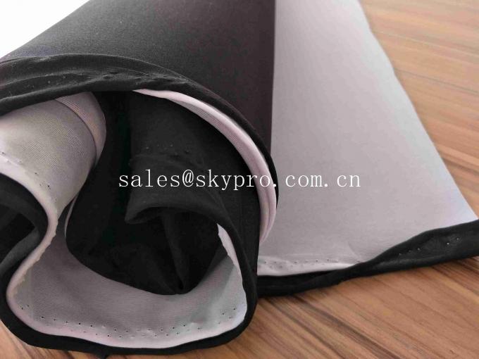 Wearproof Black And White Neoprene Fabric Roll REACH ROHS SGS Foam Material 0