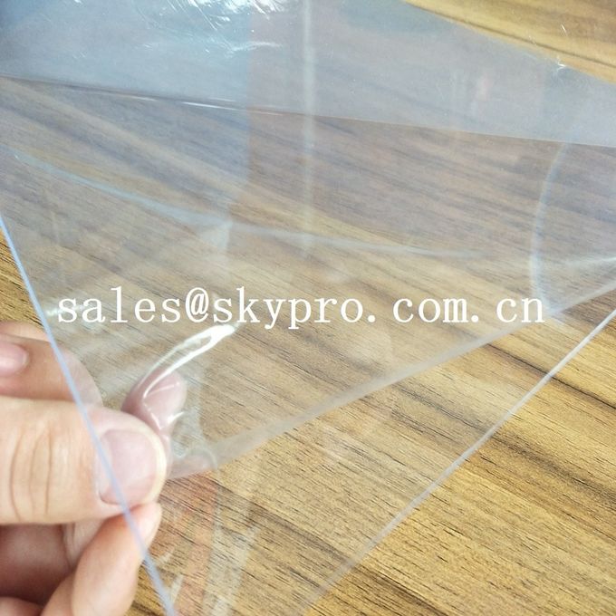 Flexible Super Clear Customized 1mm Thickness Non Toxic Double Film Rigid PVC Plastic Film Sheet 3