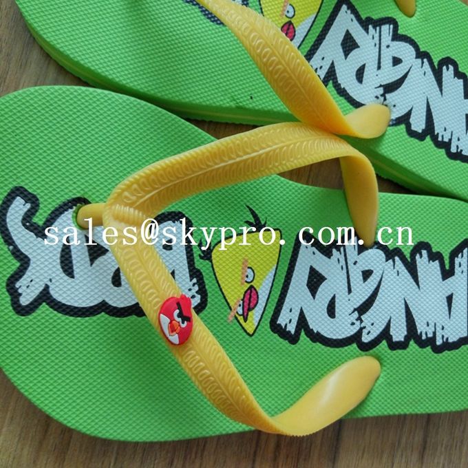 Summer Flip Flops Customized Sublimation EVA / Rubber Sandals Cool Slippers 0