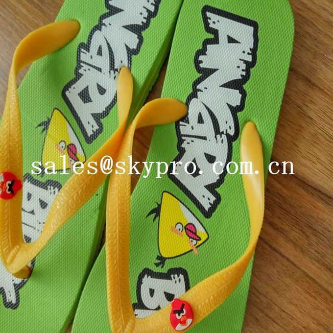Summer Flip Flops Customized Sublimation EVA / Rubber Sandals Cool Slippers 1