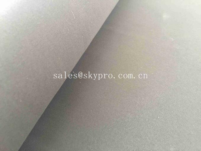 Elastic SBR 3mm Thick Neoprene Fabric Single / Both Sided Polyester T Cloth Fabric 0
