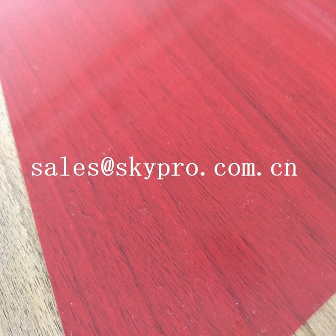Super Thin 0.3mm Red Color Double Film And Double Light Transparent Rigid PVC Sheeting 1