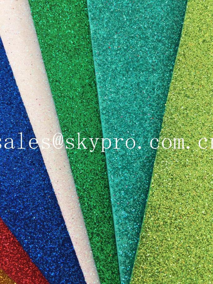 Glitter EVA Foam Diversified Colors Foam Rubber Sheets For Handicraft Works 0