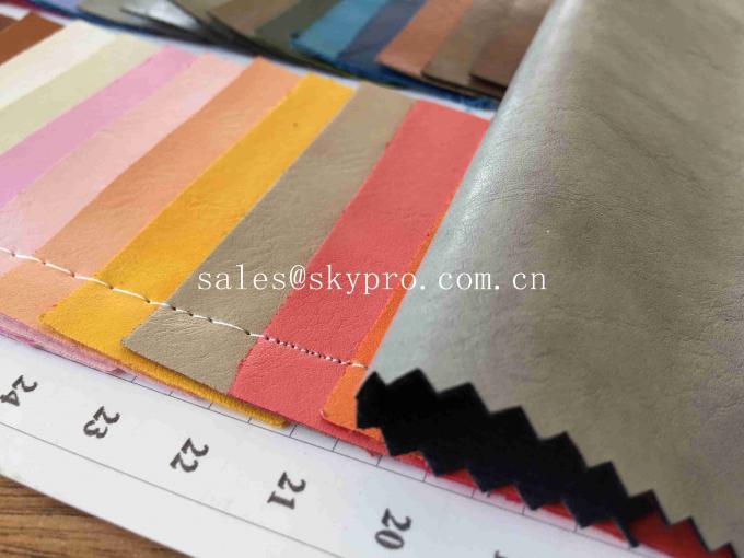 Environmental Protection PU Synthetic Leather Embossed PU Imitation Sheep Shrunk Grain 0