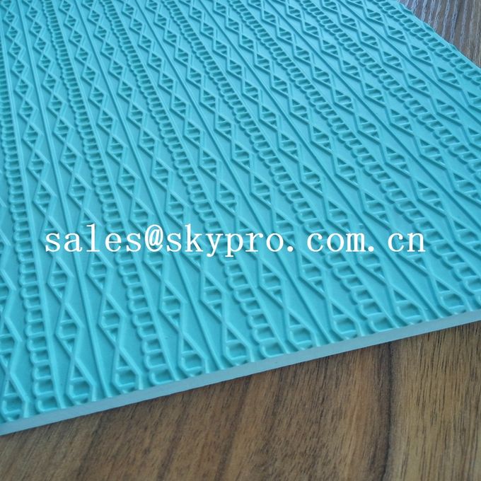 Customized eva+ rubber foam sheet for sole soft  with 3D pattern 0