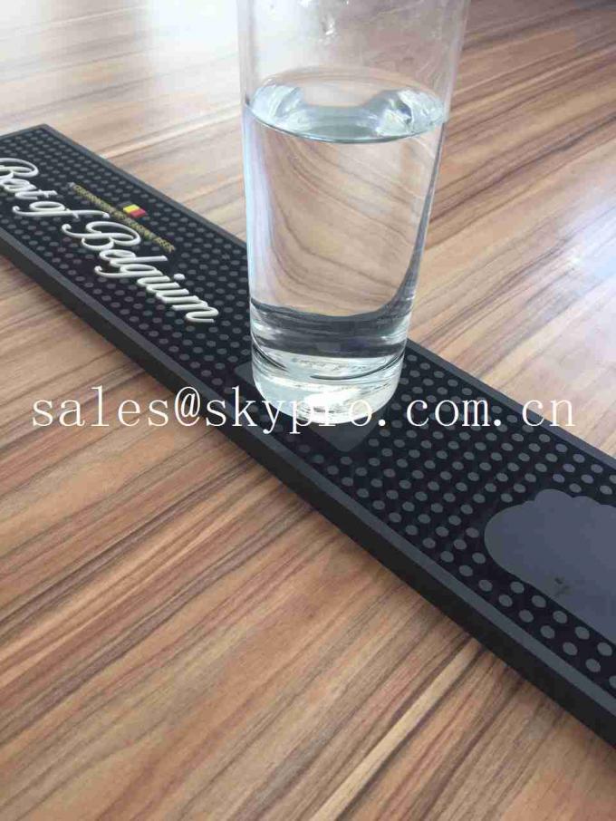 PVC Anti - Skidding Absorbable Bar Mat / Neoprene Rubber Bar With Custom Printing 0