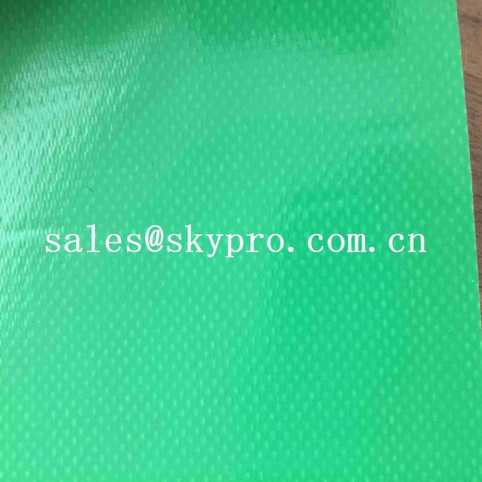 Recycled Anti-static Friendly PVC Coated Fabric Green Smooth Surface PVC Truck Tarpaulin Coated Fabric 0