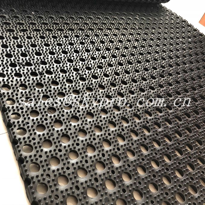 Interlocking Anti Fatigue Rubber Mats , 914mm X 914mm NR + SBR Floor Holes Mat 0