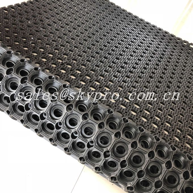 Oil Proof Kitchen Holes Nitrile Rubber Mats Heavy Duty With Hollow 0