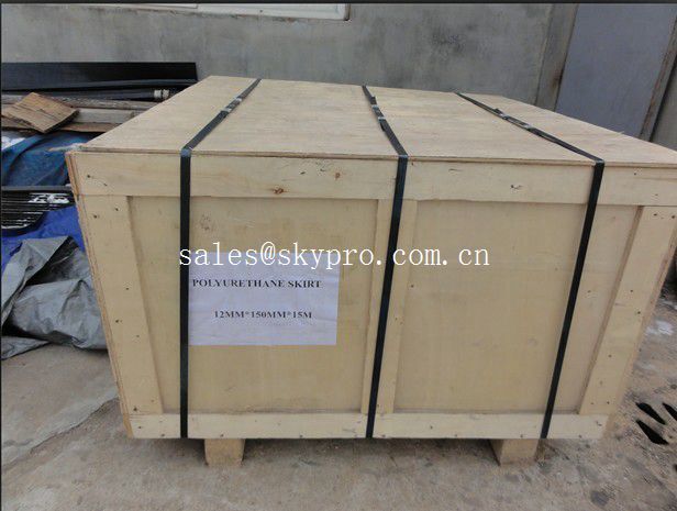 Wear Resistant Conveyor Double Sealing Industrial PU Rubber Skirt Board 1