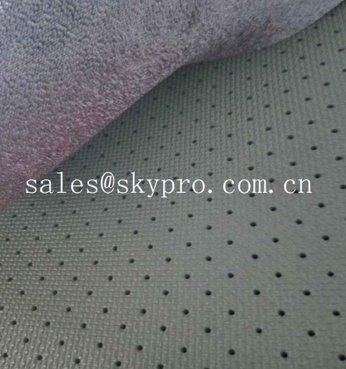 Polyester Knitted Fabric Rubber Sheet Perforated Neoprene SBR Sheet With Looped Fabric 0