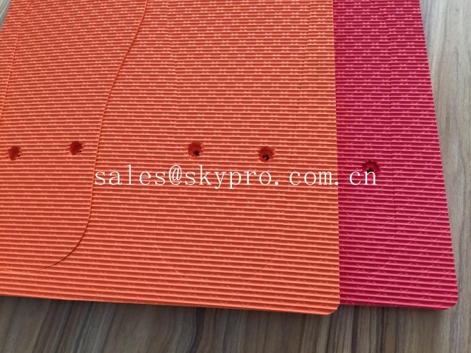 One Side Orange EVA Sheet For Shoe , Comfortable EVA Rubber Sole Sheet For Home 0