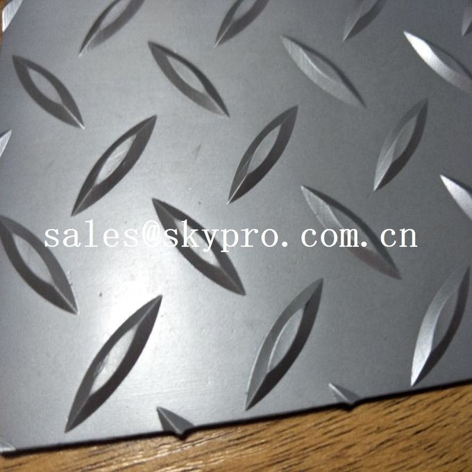 Fireproof dot pattern Plastic Sheet grey PVC mat durable matt floor covering car floor mat 0