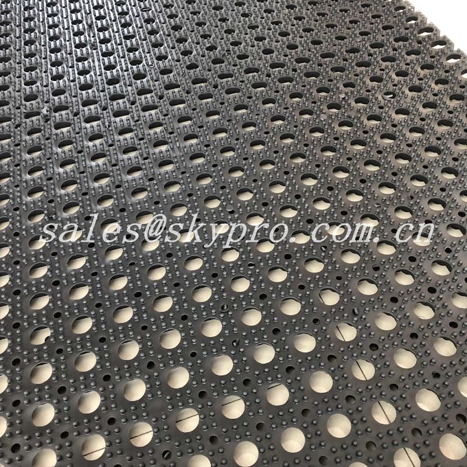 Anti Slip / Anti Fatigue Interlocking Porous Rubber Floor Mat , Thickness 8mm - 50mm 1