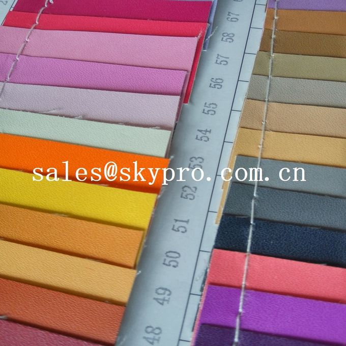 Fashion design pvc synthetic leather pu coated leather with backing fabric 0