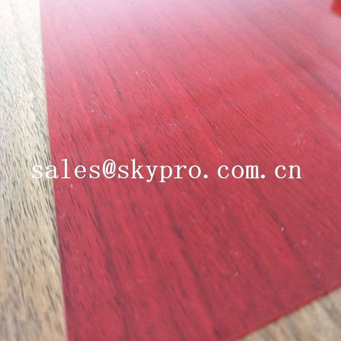 Super Thin 0.3mm Red Color Double Film And Double Light Transparent Rigid PVC Sheeting 2